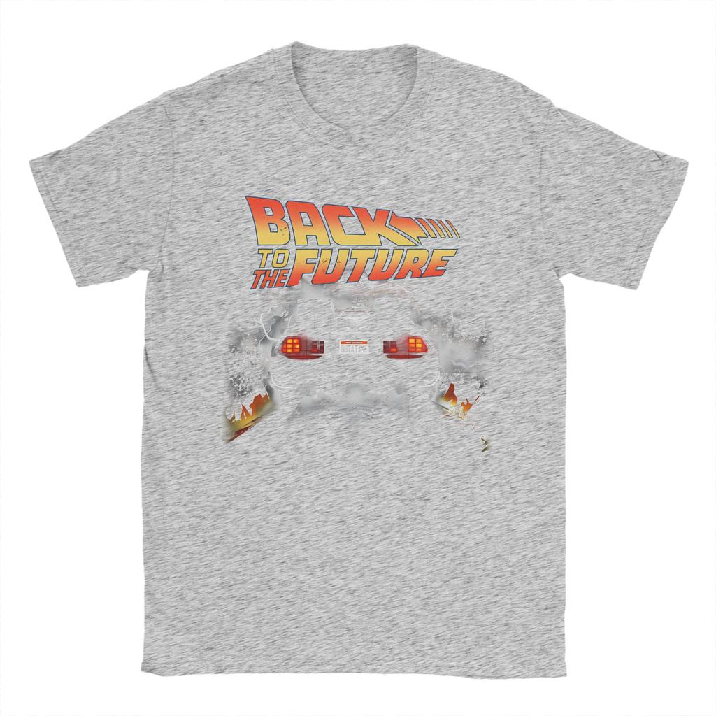 Back To the Future TShirt  DMC DeLorean Harajuku TShirts Short Sleeve Y2K Retro Tops Summer Cotton Oversize Tees