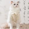 Ink and wash Jiangnan new Chinese overalls four-legged cotton-padded dog New Year cat autumn and winter warm pet cat clothes
