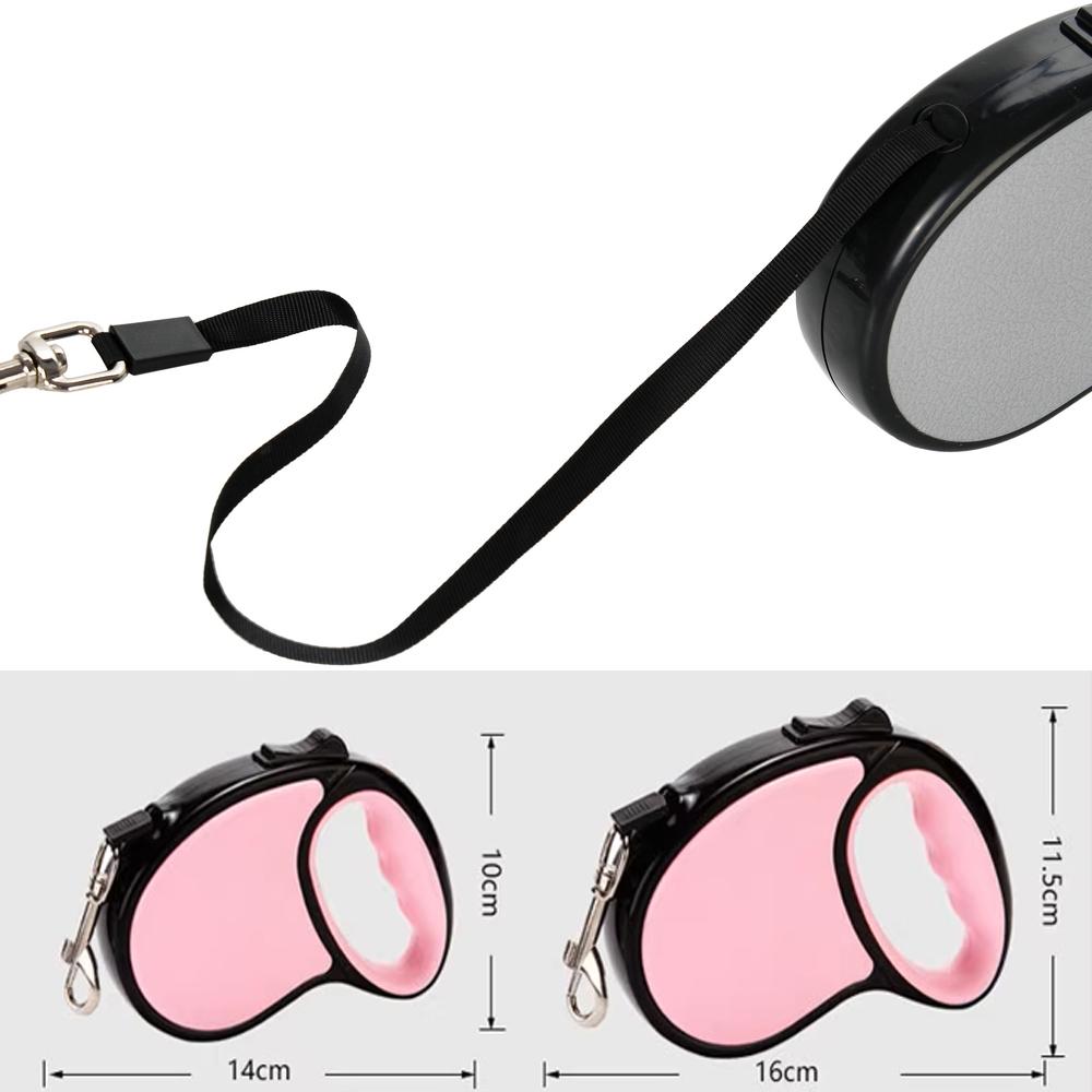 3M/5M Retractable Dog Leash Outside Traveling Puppy Collar Automatic Walking Hiking Harness Strong Nylon Small Dog Rope For Pets