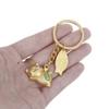 1Pc Couple Gift Japan Lucky Cat Keychain Kawaii Trinkets Alloy Accessory Car Bag Pendant Key Chain Pray Golden Keyfob