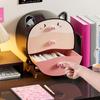 Pig-shaped Cosmetics Storage Box Pull-out Dopamine Cosmetic Cabinet Box with Drawers Makeup Storage Tool