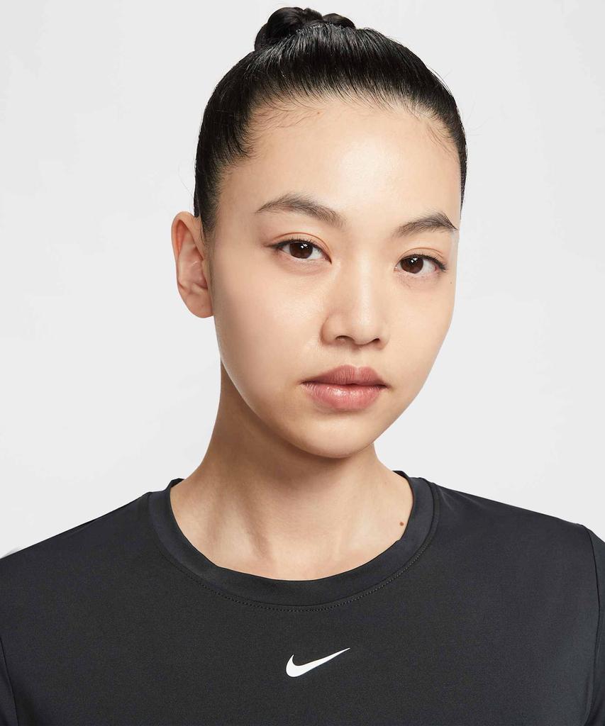 NIKE One Classic Dry Fit Short Sleeve Top W - Black:White / Fn2799-013