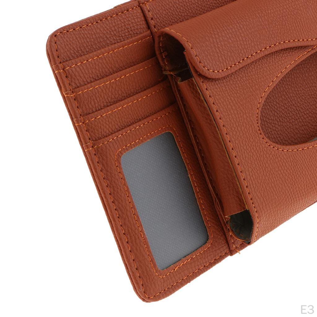 3 In 1 Discs Pouch Bag Cards Storage Case and Tissue Box Wallets Car Sunshade Visor easy to use