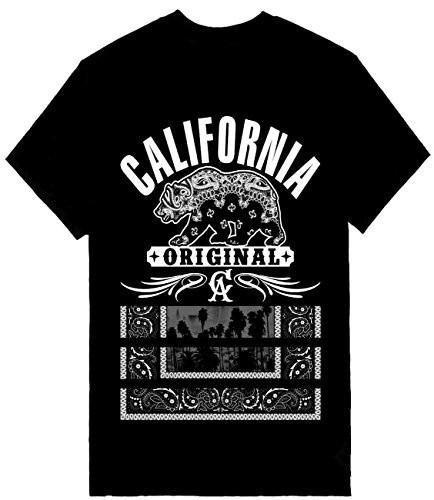 Мужская футболка с принтом bandana California Original, напечатана на футболке Shaka, унисекс XXXXL