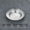 ZISIZ Stainless Steel 3-Compartment Shallow Plate Set