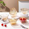 4Pcs Glass Soy Sauce Saucers High-quality Flower-shaped Seasoning Bowls Exquisite Fruit Cake Container Kitchen Tomato Sauce Bowl