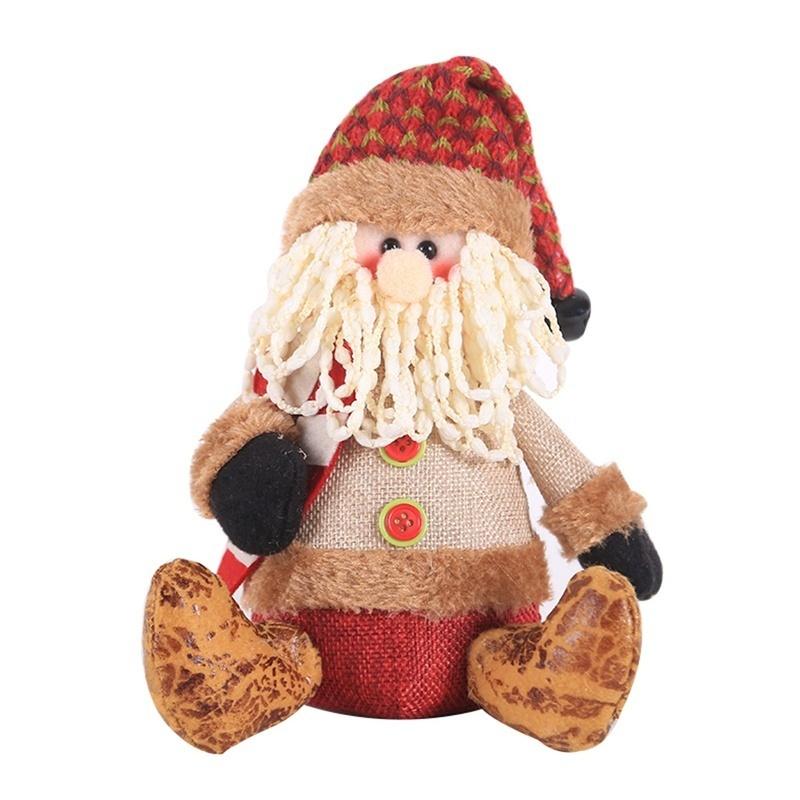 Cute Christmas Decoration Doll Santa Snowman Sitting Pose Doll Window Party Christmas Tree Doll Decoration Pendant