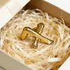 Practical Leg Shape Geometric Finger Rings Adjustable Opening Rings Alloy Texture Suitable for Artistic Expression