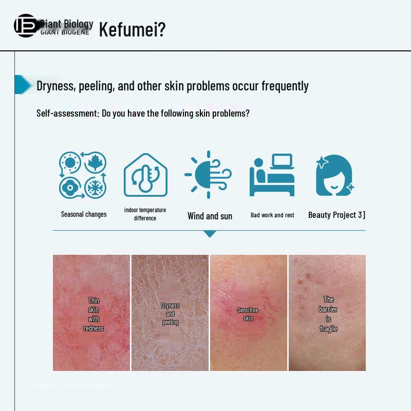 Kefumei Rekombinante Kollagen Reparaturmaske (5er-Packung)