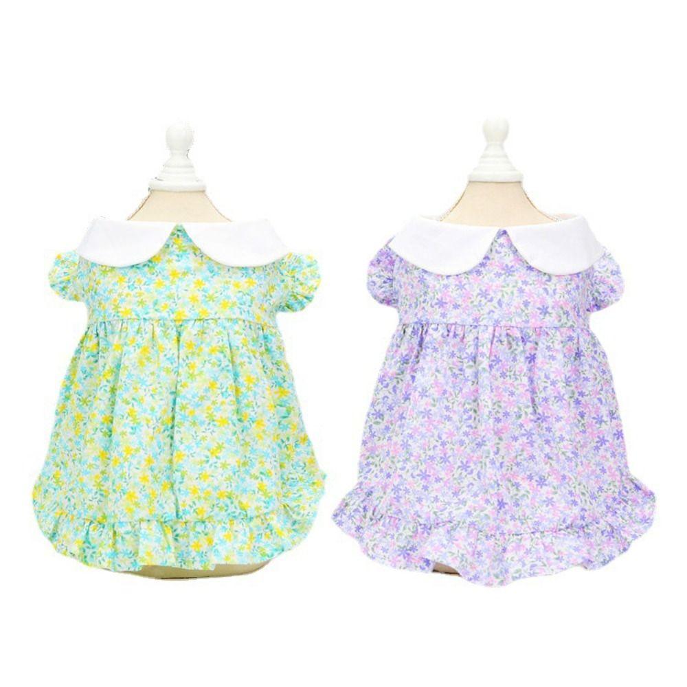 Cotton Pet Summer Princess Skirt Cute Cat Floral Dress Comfortable Pet Vest  Kittens