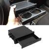 Yctze 2 In 1 Car Radio Storage Box Cup Holder Universal 1DIN Organizer ABS Material for Storing Items 173x48mm Dashboard 2-Layer