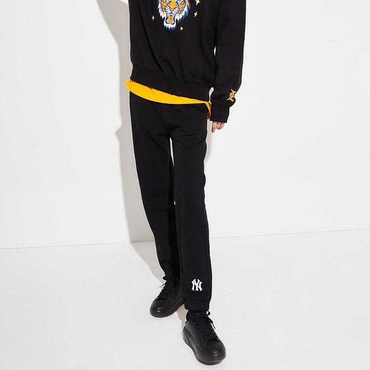 New MLB Knitted Sports Pants Unisex Black 3ATPB0421-50BKS