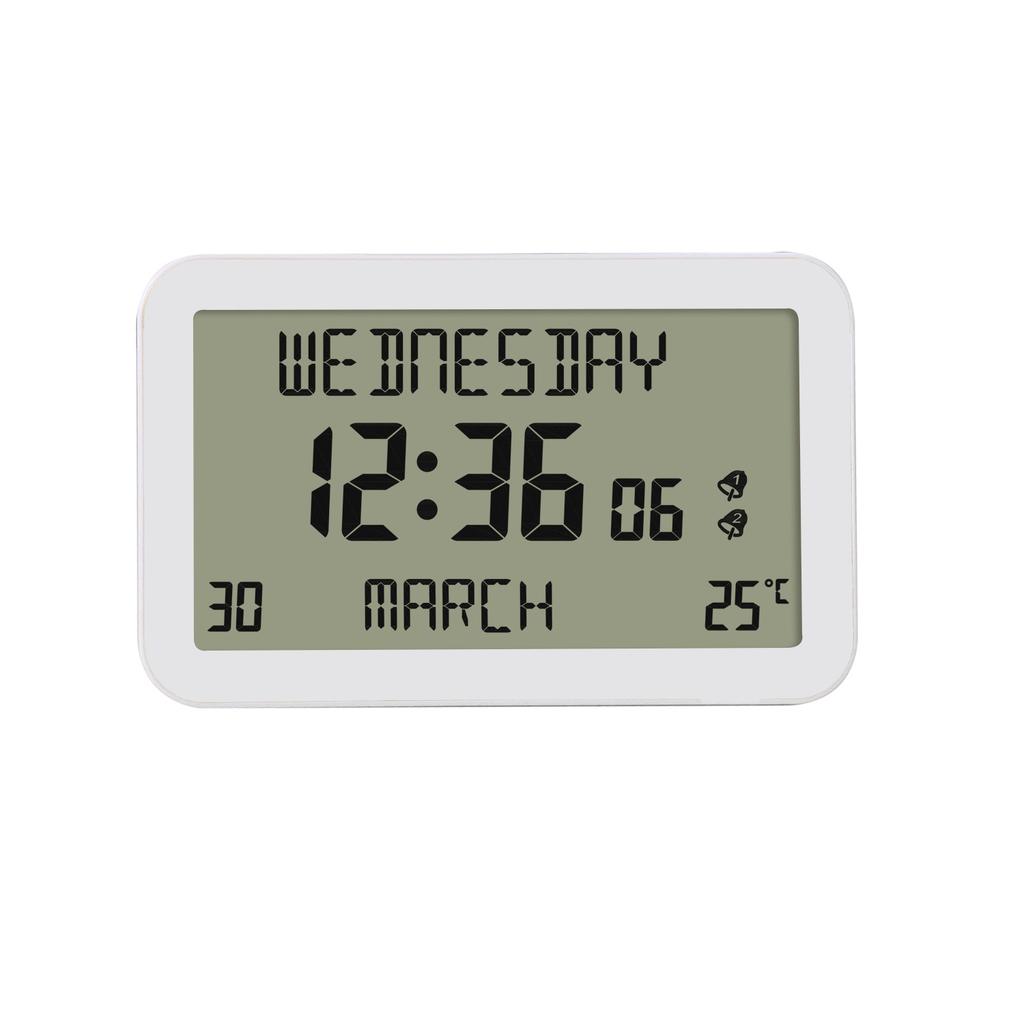 Alarm Clocks Lcd Display Desk Small Clock High-Definition Multi-Function Machine Reminders In Multiple Languages For Travel Home