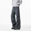 Pleated design overalls men's and women's spring and autumn retro old trendy brand multi-pocket casual straight trousers