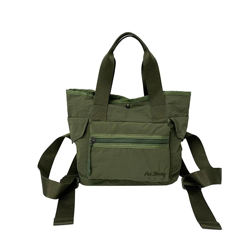 

Commute Denim Solid Color Nyl Casual Backpacks 2026 High Quality Sweet Female Bags Versatile Sewing Thread Student Schoolbags оливкова сірим кольором