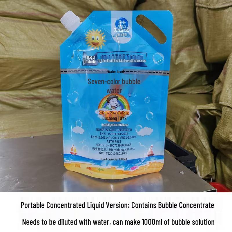 

Улучшенная заправка для машины для мыльных пузырей: Концентрированный детский мыльный раствор (Упакованный)