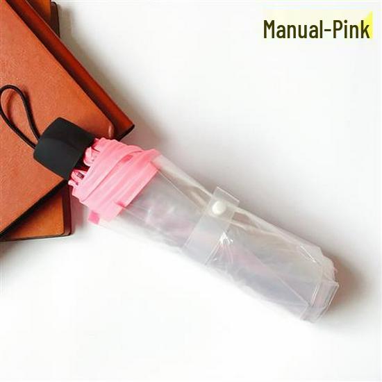 Kuromi Anime Soft Girl Transparent Folding Umbrella - Thickened and Portable