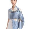 Hochwertiger 100% Seiden Schal Tuch Hijab Wickeltuch Damen Blumig Frühling Sommer Strand Seiden Schals