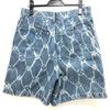 Louis Vuitton 1AFQFD Monogramm-Print Denim-Shorts Unterteile Hosen 24SS Jeanshosen