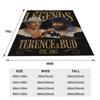 Coperte Terence Hill Bud Spencer Calda Divertente Coperta Morbida in Peluche per Bambini Soggiorno Flanella Copriletto Copriletto
