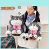 Peluche Gatto con Materiale Peluche Corto per Bambini e Ragazzi