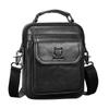 Men's Sling Bag ekte skinn skulderveske Retro Cross Body Bag Vintage Messenger Bags