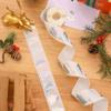 500pcs Laser Silver Christmas Tree Stickers - Waterproof Pine Tree Adhesive Seals for Decoration