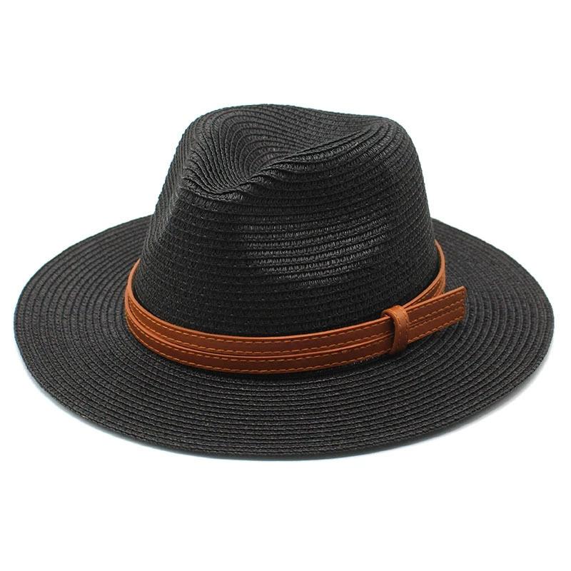 Beach Hats for Men and Women Beach Outdoor Sun Protection Visors Sun Hats Jazz Straw Hat
