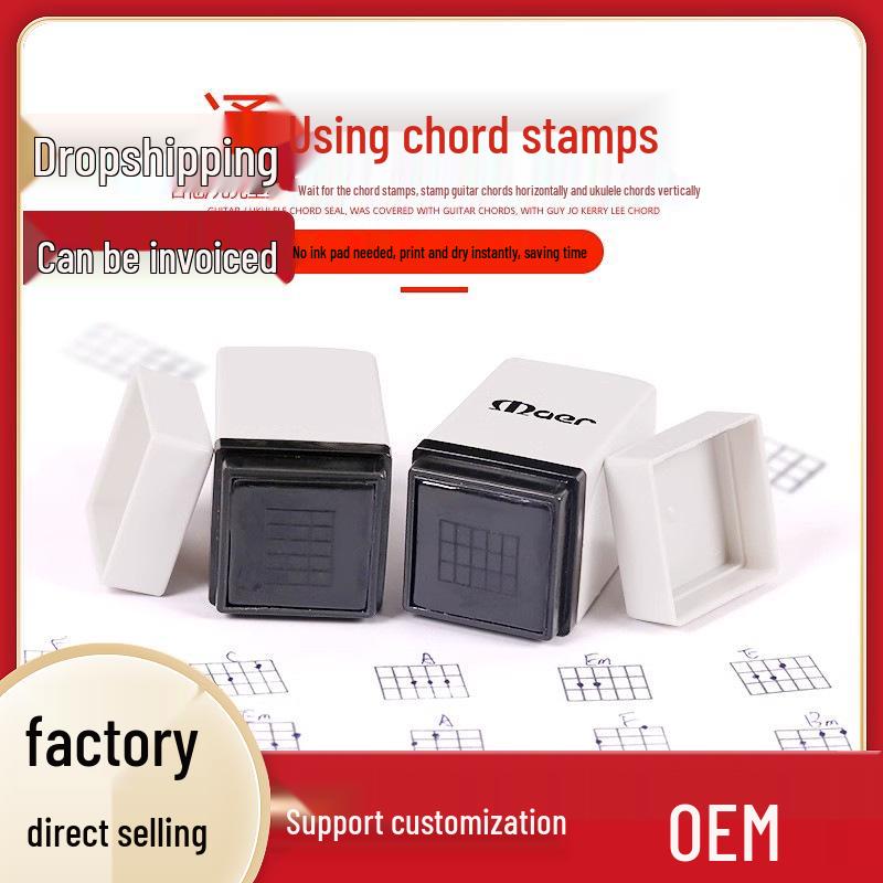 Ukulele & Classical Guitar Chord Stamp for Easy Notation