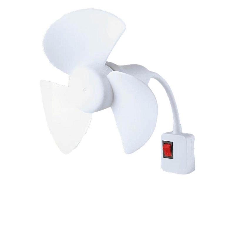 Silent Small Fan with Three-way Universal Plug and Integrated Small Whirlwind. Portable for Home Use, Suitable for Bedroom Bedside.