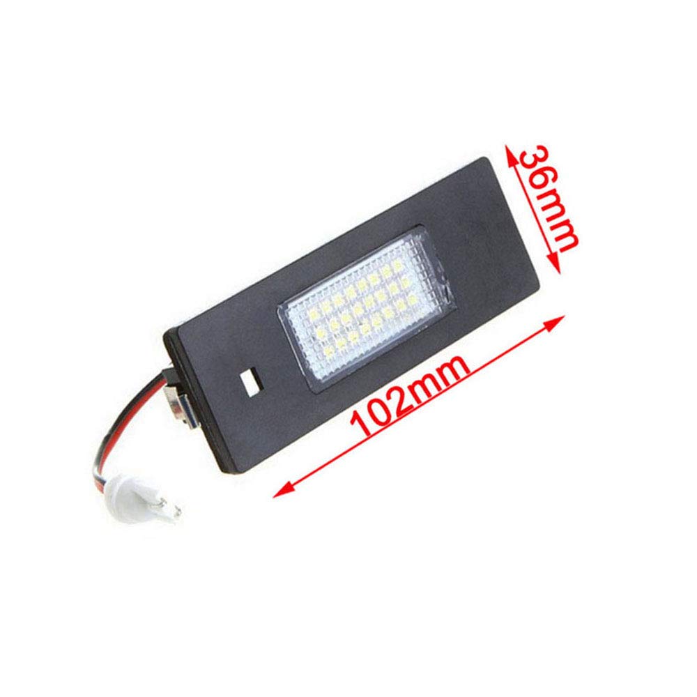 Luz LED de Matrícula Luz de Matrícula 1 Par Coche Luz LED de Matrícula para