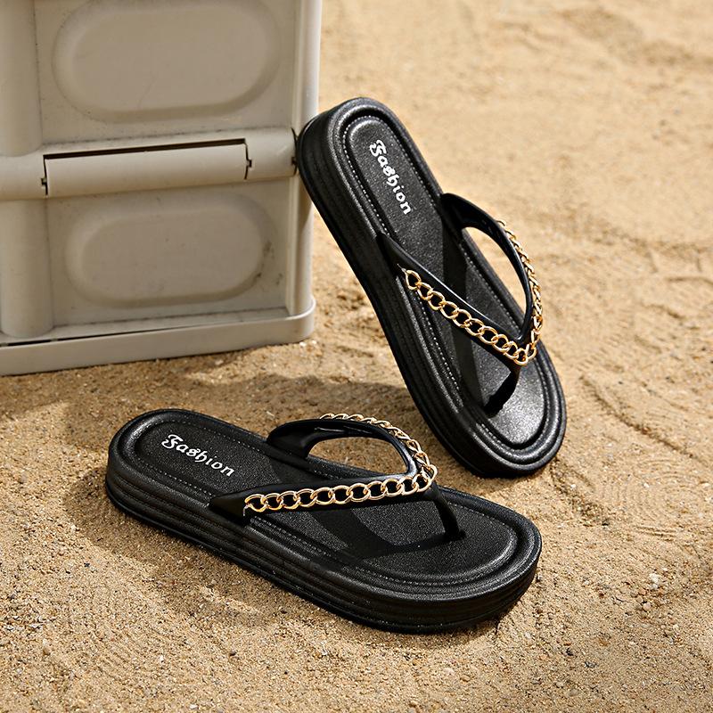 New Stylish and Versatile Flip-flops for Women Flat Beach Shoes
