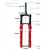 Bike Fork Rebound Adjustable MTB Air Front Suspension 27.5/29 Inch 160mm/180mm Travel Boost Size 110mm Fork Bicycle Accessories