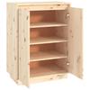 Vidaxl Shoe Cabinet, 60X35X80 Cm, Solid Pine Wood