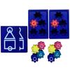 1 Set Geometric Dice Korean Game Hand-Eye Coordination Training Colorful Stone Catching Game Portable Travel Kids Adults Game Night Party Dice Toy