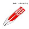 2-piece set x 3D Metal turbine logo car side mudguard blade logo badge sticker suitable for Volkswagen Golf Honda Toyota Fu