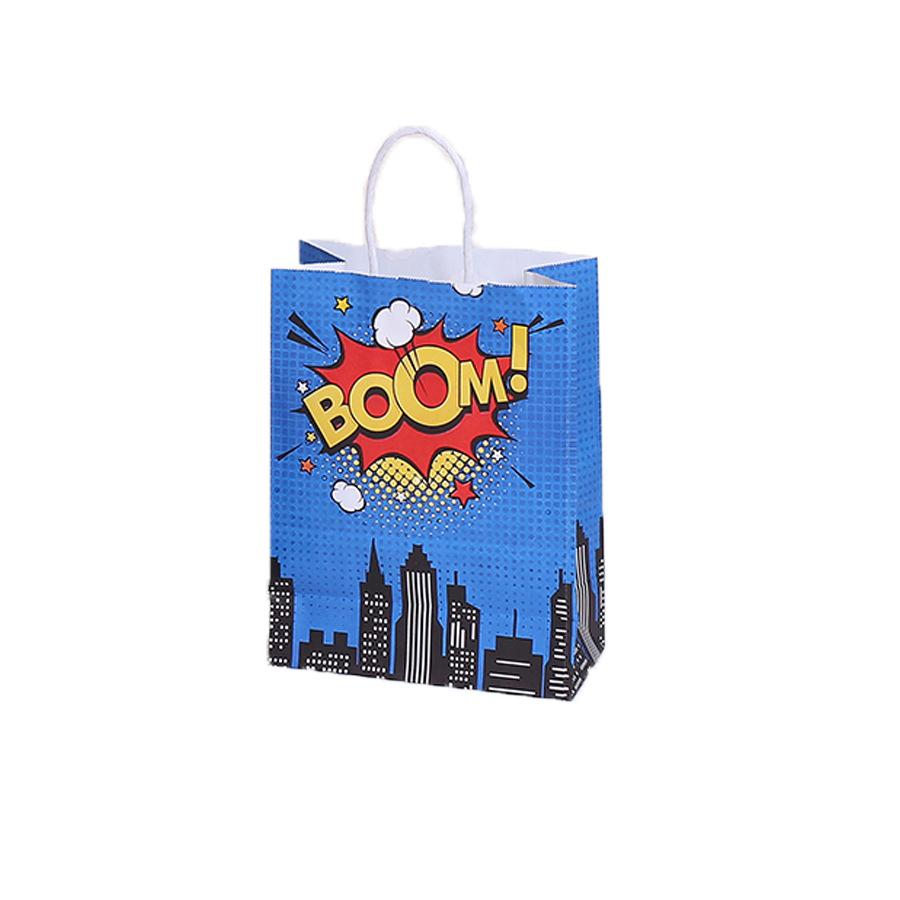 StoBag comic superhero party gift wrapping bags for sweets boom wow zap treat packaging kids birthday return favor bags