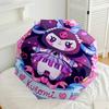 Kawaii Kuromi Floral Charm Portable Automatic Umbrella Sturdy 8 Rib Shaft Compact Design for Outdoor Daily Use Fashion Lovers Stylish Gift for Women