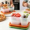 Food Storage Containers Meal Storage With 3 Compartments School Food Container For Home Office Camping Picnic School Restaurant