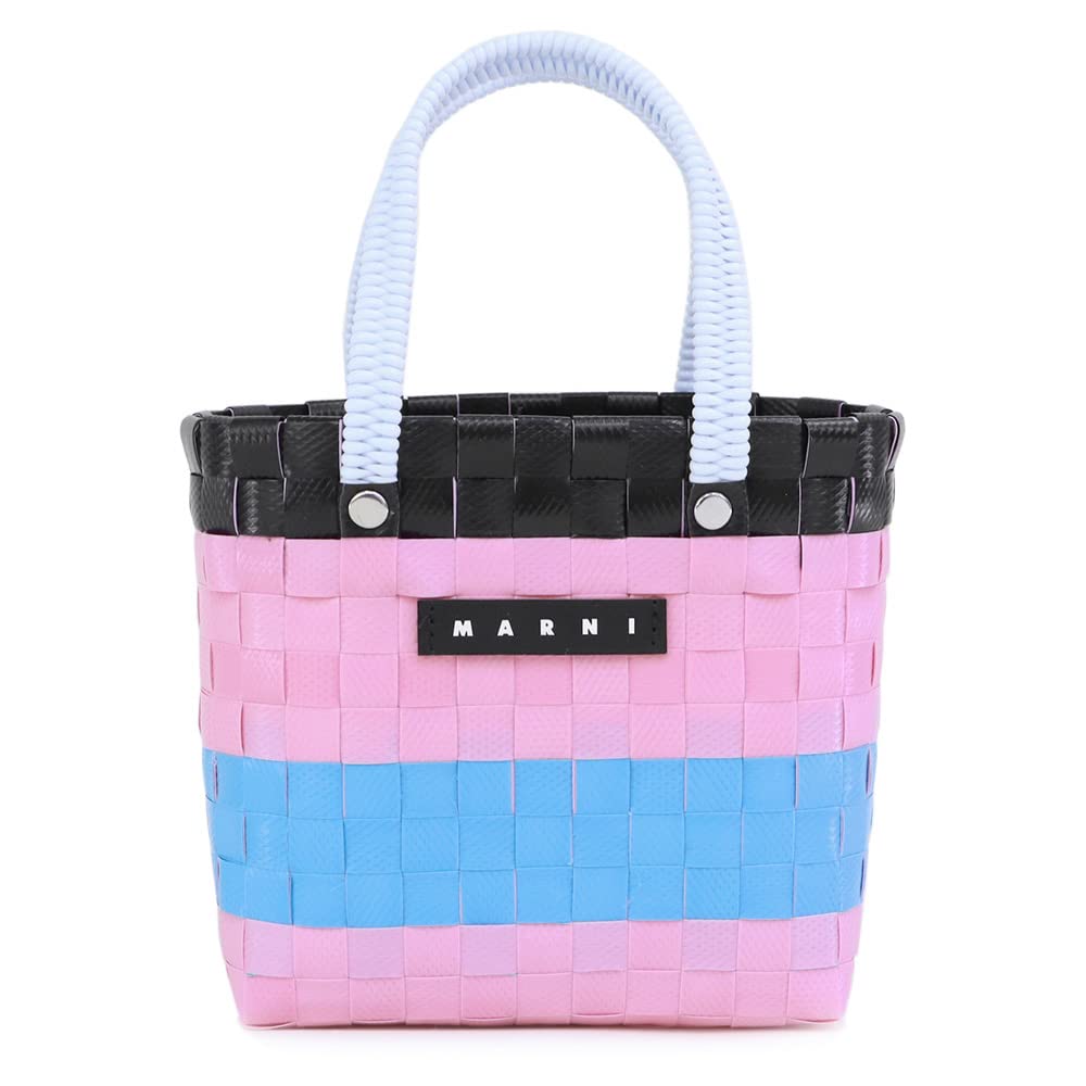 Marni Kids  Bag MW81F SUNDAY MORNING BAG BORSA Women s Basket Bag Handbag (M00816 M00IW) 23SS lo2302-3 (LIGHT PINK 0M317  Light Pink Multi) [Used]