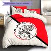 Amsterdamsche Football Club Ajax2 Pattern Bedding Quilt Set  Home Decoration  Gift (1 * Duvet Cover + 2 * Pillowcase  Without Core)