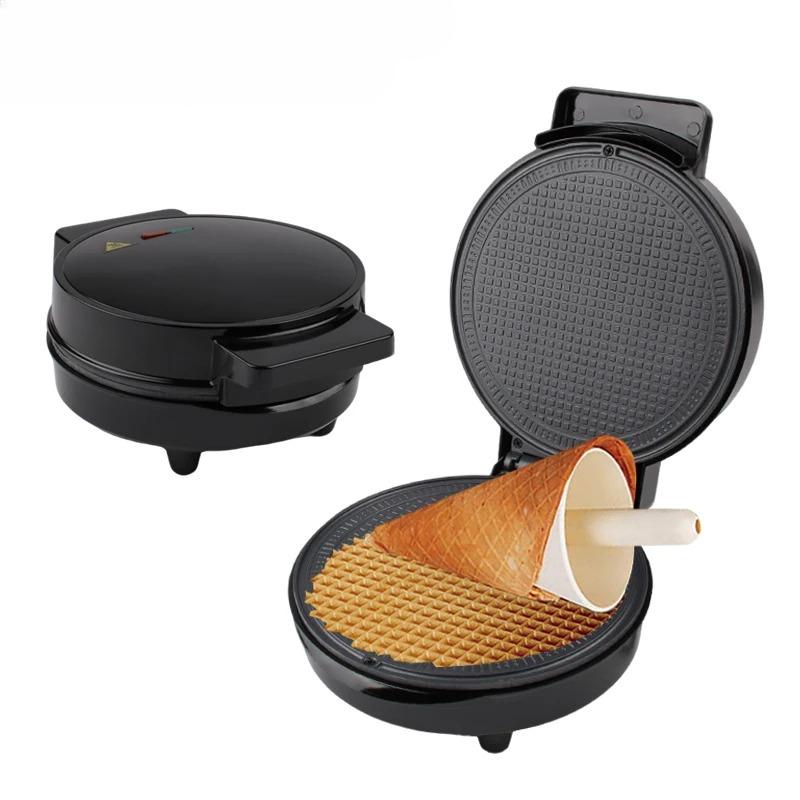 Elektrische Eierrollenmaschine DIY Eistütenmaschine Knusprige Omelettform Sandwich-Eisen Crêpe-Backform Waffelpfanne Pfannkuchen-Grillofen