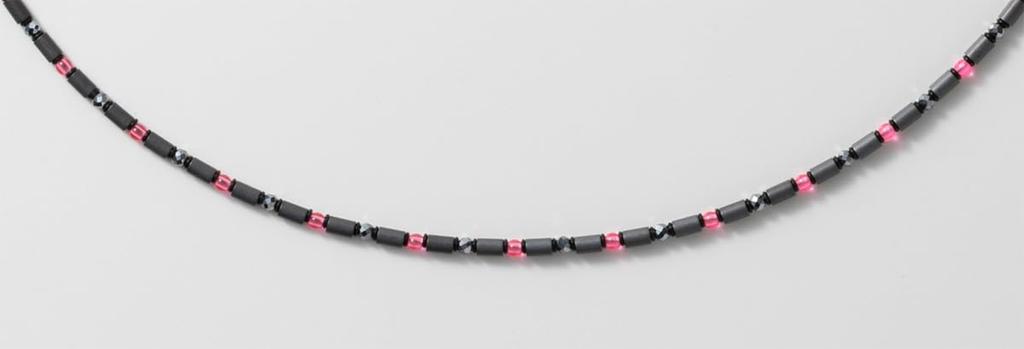 ON4 Certified Medical Device Magnetic Sport ON4 Clear 60cm Necklace, Type, TYPE-C, Pink,