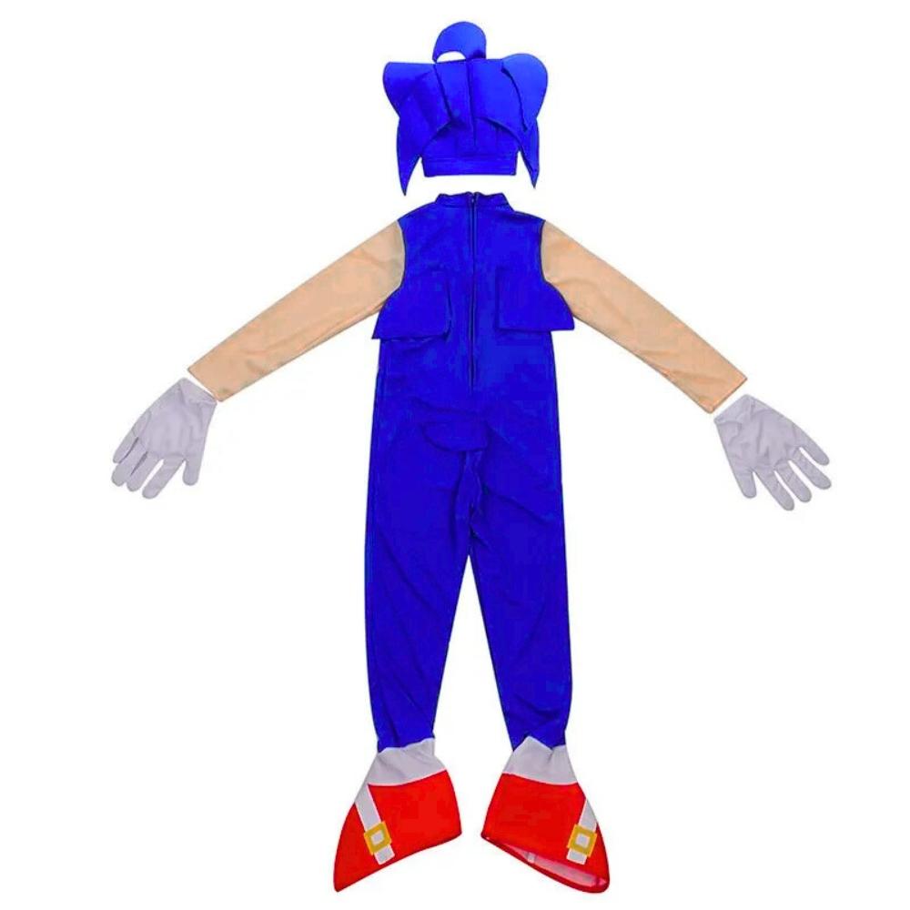 Sonic Outfit Costume Disguise Ball Kindergarten Kigurumi Hedgehog S 116/122