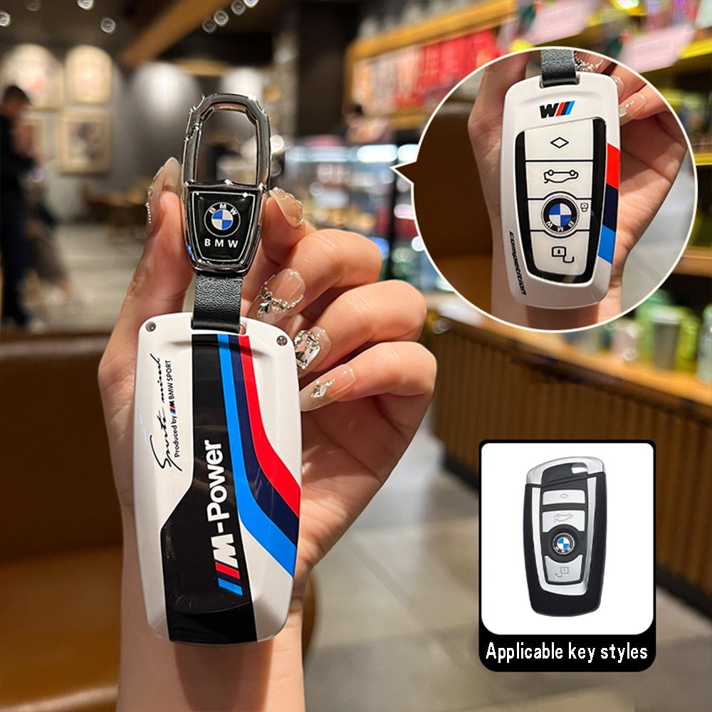 Funda para llave de coche con pegatinas de carreras ABS Hot 2025 para BMW 520 F10 F30 F18 118i 320i F18 F22 F01 F06 F02 M3 M5 Llavero con mando a distancia