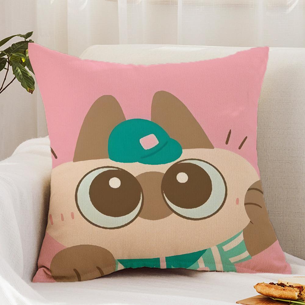 

Cute A-AzukisanS Cushion Cover Premium Comfort Reversible Pillow Cover - Dual - Use Design for Home & Car 12x12Inch