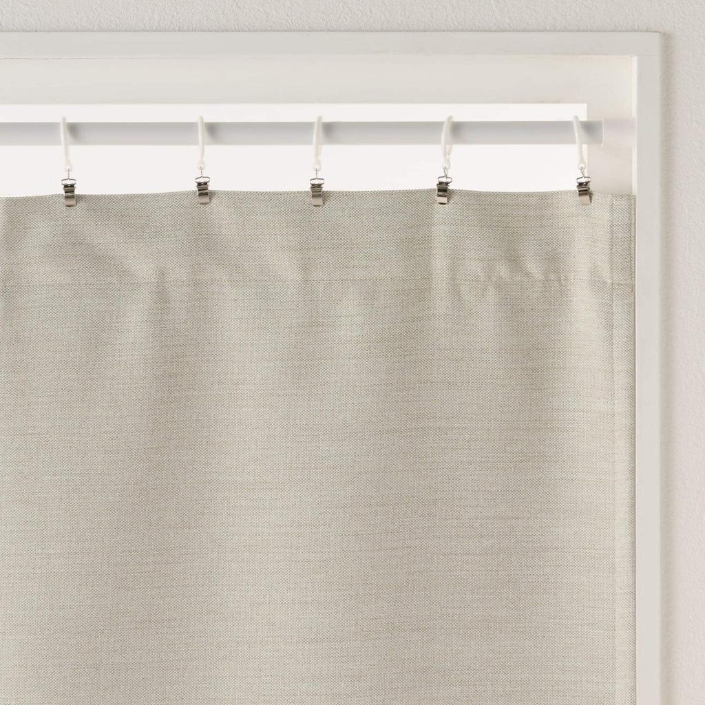 MUJI Flame RetardantLight Blocking Double Weave Non-pleated Curtain - Width 100 X Length 135 Cm - Ivory 84759086