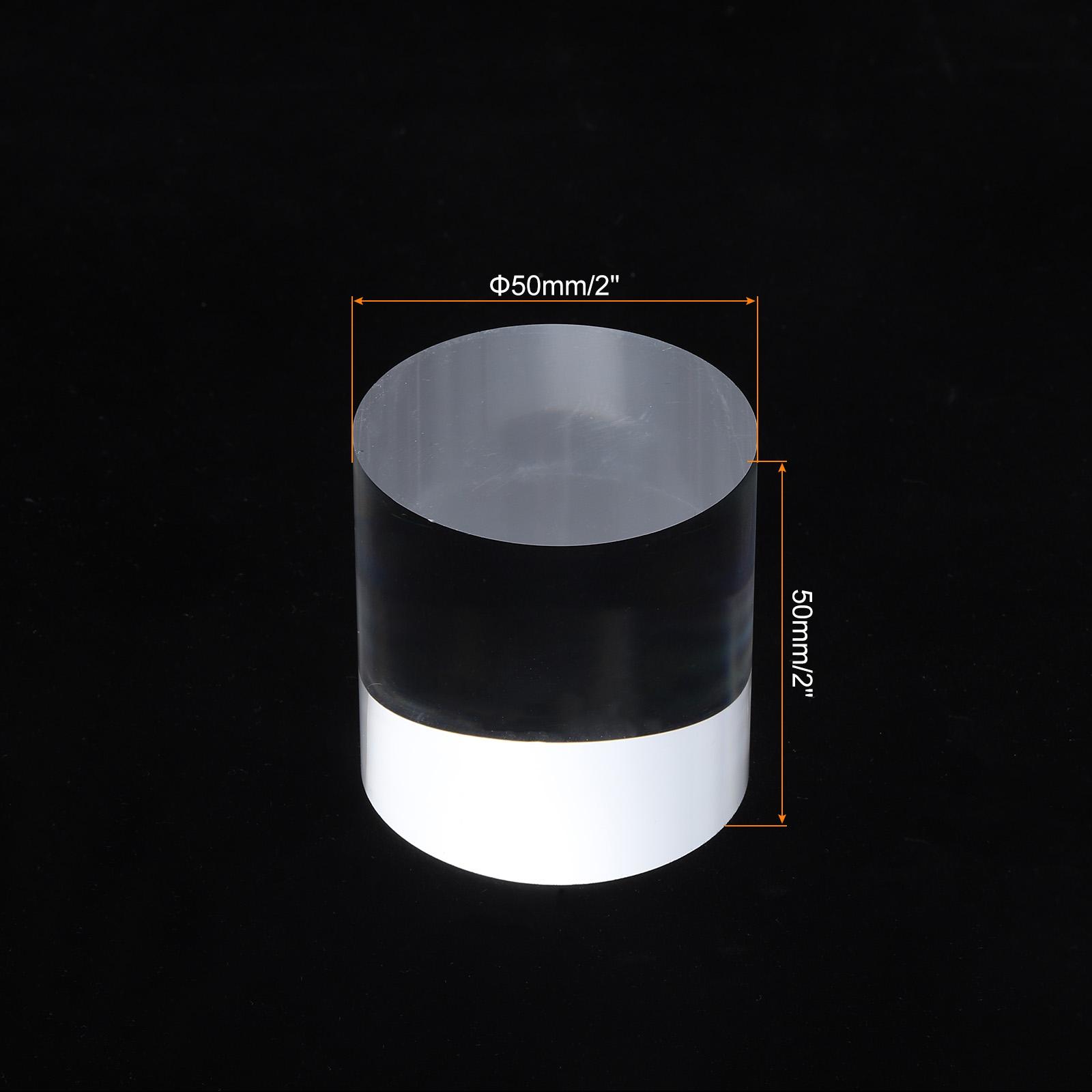 Акриловая подставка-основание Цельный прозрачный цилиндр Круглая подставка-витрина Блок-подставка для ювелирных изделий Подставка-витрина для колец Держатель для коллекционных предметов