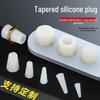 High-Temperature Resistant Silicone Tapered Sealing Plug with Threaded Nut and Cap Seal Ring