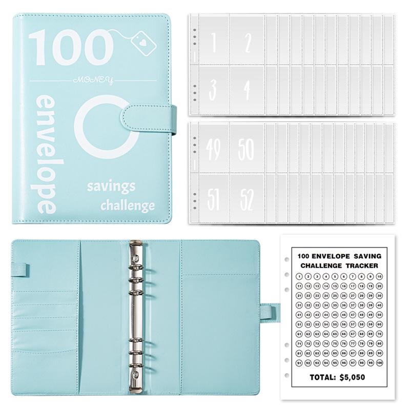 100-Day Savings Challenge Budget Binder & A5 Planner Notebook